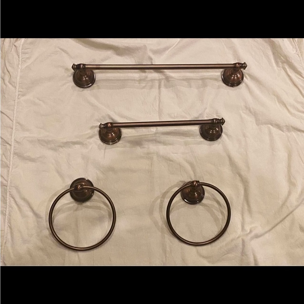 Allen + Roth towel bar set - Oil rubbed bronze